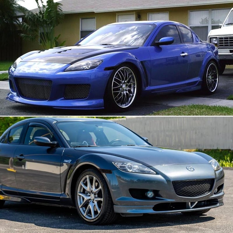 TurningMax For 2004 2005 2006 2007 2008 Mazda RX-8 RX8 Front Bumper Side Marker light Housings Smoked Lens F151-51-120E, F151-51-130E - Image 4